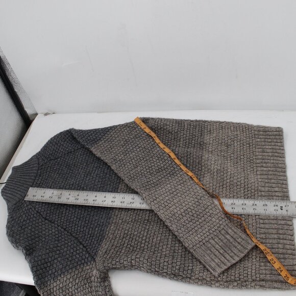 NWT Banana Republic Sweater Mens large Knit cotton wool Yak Hair mock neck ombre - Picture 9 of 10